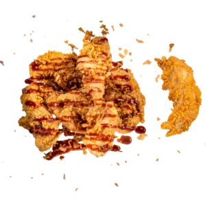 3 Crispy BBQ & Ceapă Crispy + Cartofi