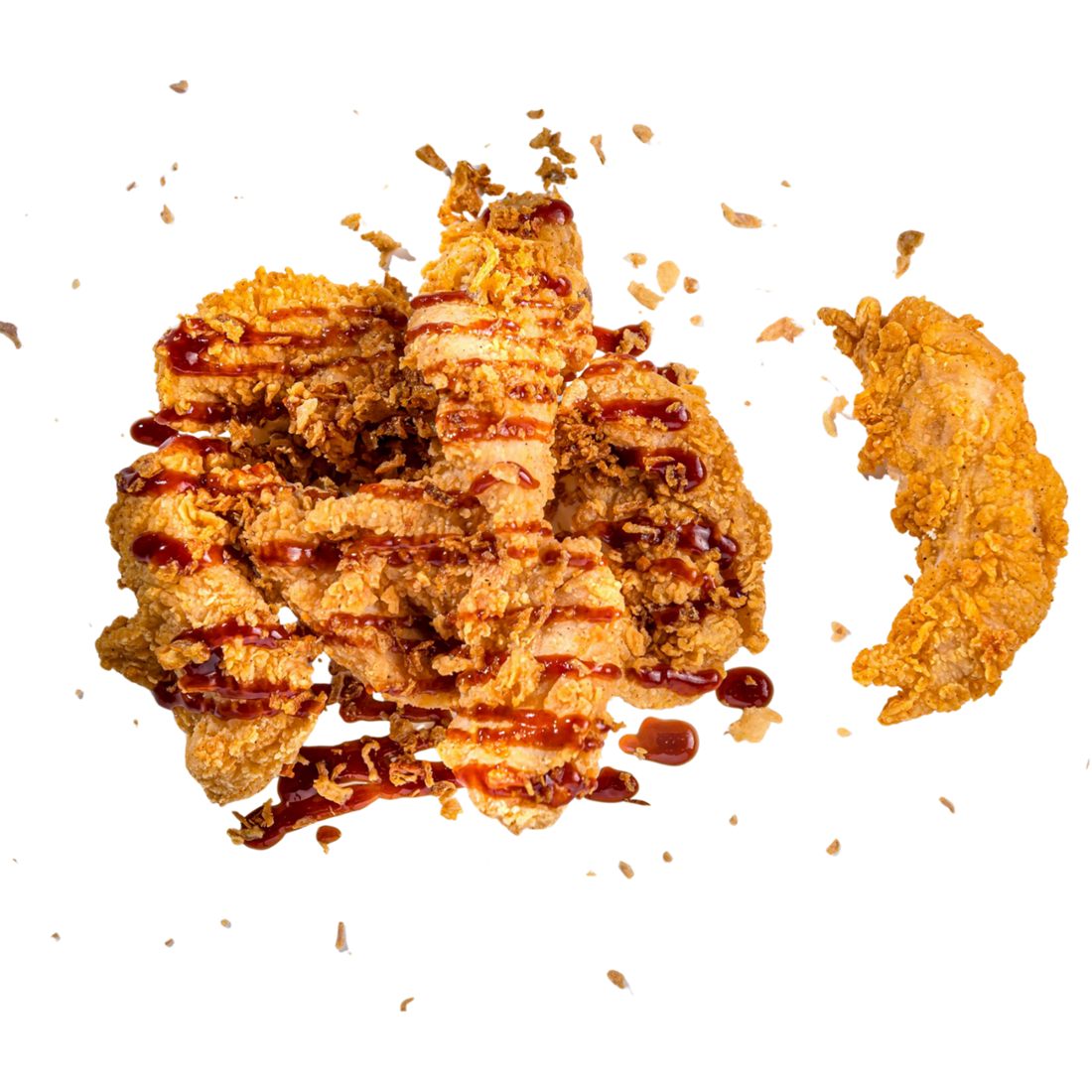 3 Crispy BBQ & Ceapă Crispy + Cartofi